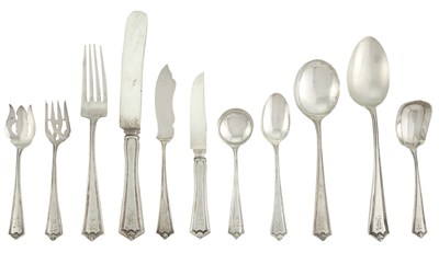 Lot 255 - American Sterling Silver Flatware Saart...
