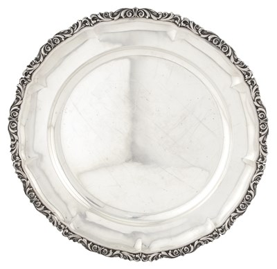 Lot 272 - Continental Silver Tray 20th Century Of...