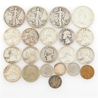 Lot 1045 - United States Silver Coins Assortment of 90%...