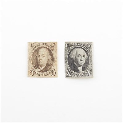 Lot 1058 - United States 1847 5 Cent and 10 Cent Issues,...