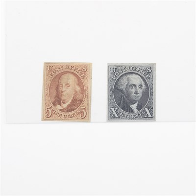 Lot 1059 - United States 1875 Reproduction 5 Cent and 10...