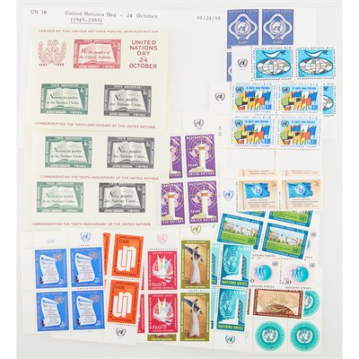 Lot 1079 - United Nations Postage Stamp Group Extensive...