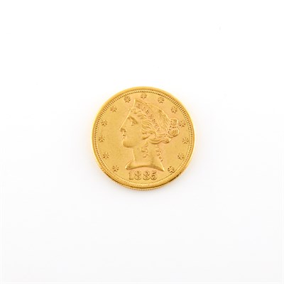 Lot 1016 - United States 1885-S $5 Liberty Head Nice coin...
