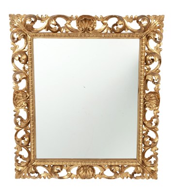 Lot 386 - Italian Rococo Style Giltwood Mirror Height 32...