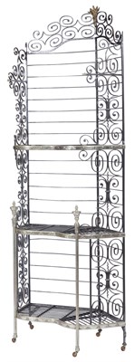 Lot 372 - French Wrought-Iron, Steel and Brass Baker's...