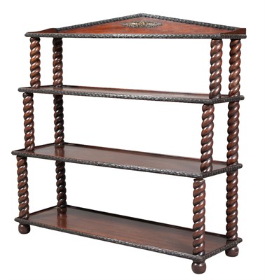 Lot 387 - George IV Style Mahogany Four-Tier Étagère...