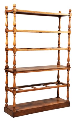 Lot 192 - Pine and Beechwood Tall Multi-Tier Standing...