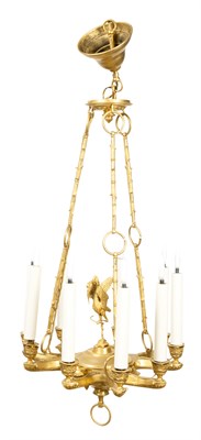 Lot 415 - French Gilt-Bronze Nine-Light Chandelier...
