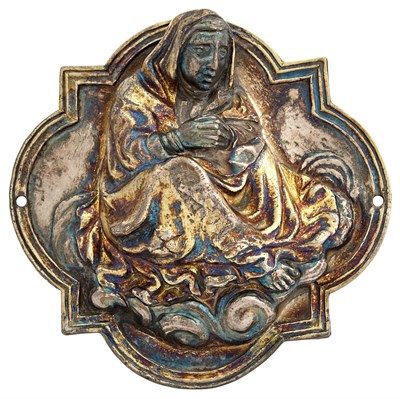 Lot 571 - Italian Relief of Mary on a Cloud