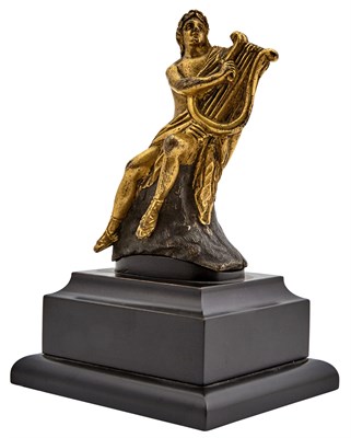 Lot 563 - French Baroque Gilt Bronze Figure of Orpheus