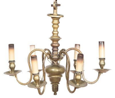 Lot 565 - Flemish Brass Chandelier
