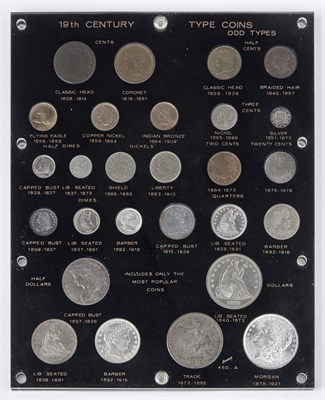 Lot 1001 - United States 19th Century Type Coins...