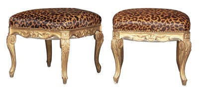 Lot 198 - Pair of Louis XV Style Giltwood Faux...