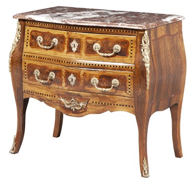 Lot 193 - Louis XV Style Gilt Metal Mounted Kingwood and...