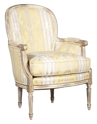 Lot 208 - Louis XVI Style Yellow and White...