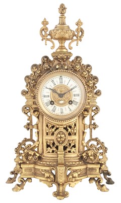 Lot 359 - Regence Style Gilt-Metal Mantel Clock Movement...