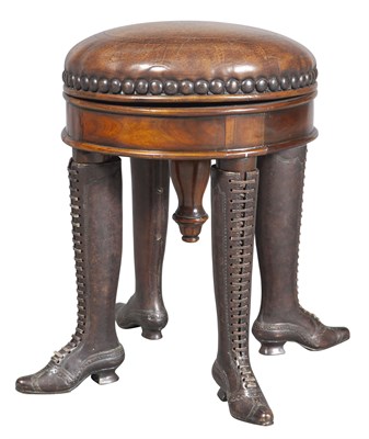 Lot 408 - Victorian Style Walnut, Bronze and...