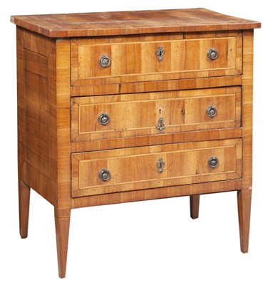 Lot 204 - Italian Neoclassical Inlaid Walnut Commode...
