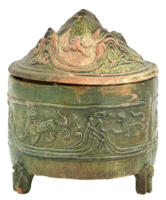Lot 220 - A Chinese Han-Dynasty Green Glazed Pottery...