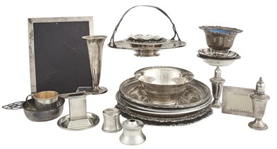 Lot 263 - Group of Sterling Silver Table Articles 20th...