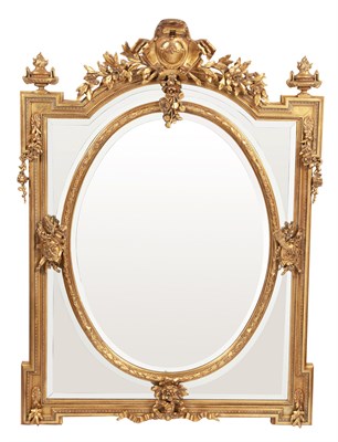 Lot 205 - Neoclassical Style Giltwood Mirror Height 54...