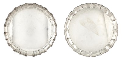 Lot 252 - Two American Sterling Silver Trays Comprising...