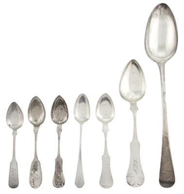 Lot 266 - George III Sterling Silver Stuffing Spoon and...