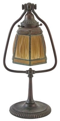 Lot 273 - Tiffany Studios Bronze and Favrile Glass...