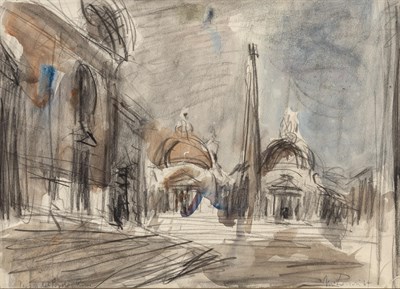 Lot 65 - Malcolm McKesson American, 1909-1999 Piazza...