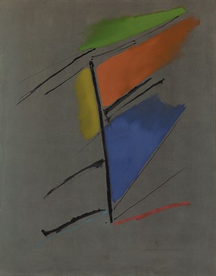 Lot 55 - Dan Christensen American, 1942-2007 Black...