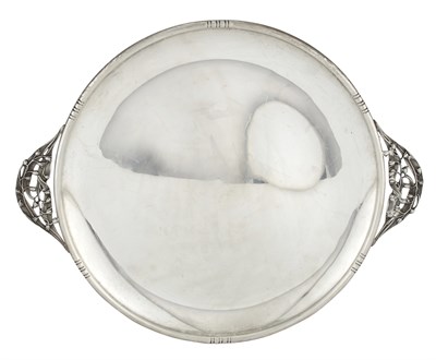 Lot 238 - American Sterling Silver Two Handled Tray 20th...