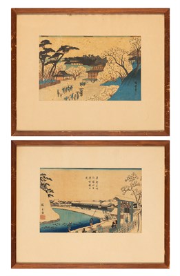Lot 274 - Two Japanese Ukiyo-e Prints by Hiroshige 19th...