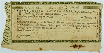 Lot 9 - [AMERICAN REVOLUTION] Rare 1777 Georgia issued...