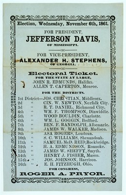 Lot 18 - [CIVIL WAR--CONFEDERATE] 1861 Virginia...