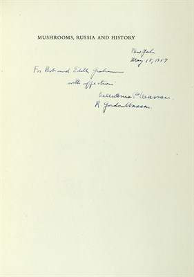Lot 151 - [FINE PRINTING--MYCOLOGY and ETHNOGRAPHY]...