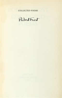 Lot 111 - FROST, ROBERT Collected Poems. New York:...