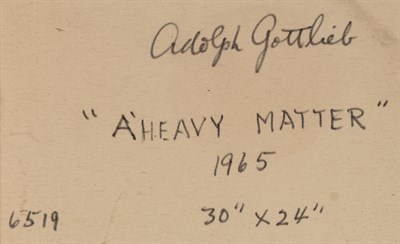 Lot 22 - Adolph Gottlieb