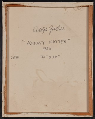 Lot 22 - Adolph Gottlieb