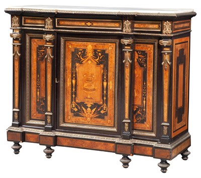 Lot 151 - Victorian Gilt-Bronze Mounted Walnut, Ebony...
