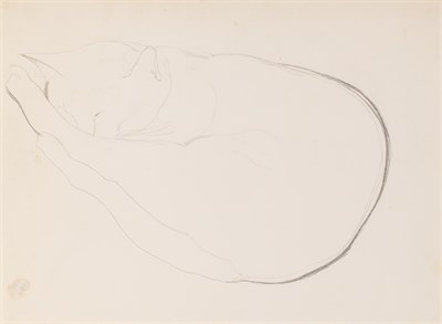 Lot 1114 - Joseph Stella American, 1877-1946 Curled Up...