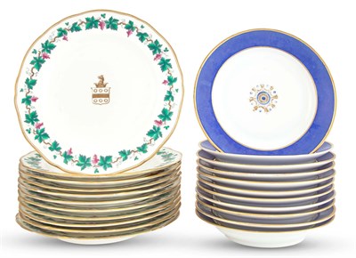 Lot 150 - Two Sets of Continental Porcelain Plates...