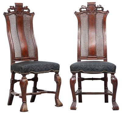 Lot 352 - Pair of North European Baroque Walnut and Oak...