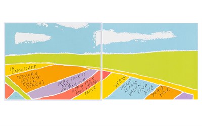 Lot 34 - Corita Kent (1918-1986) A LANDSCAPE TOWARD...