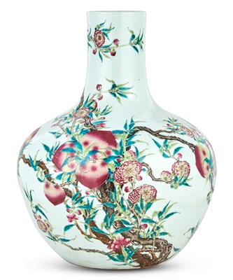 Lot 205 - A Large Pair of Chinese Enameled Porcelain...