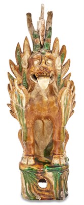 Lot 103 - A Chinese Sancai Glazed Pottery Earth Spirit...