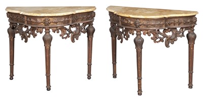 Lot 368 - Pair of Italian Rococo Style Painted,...