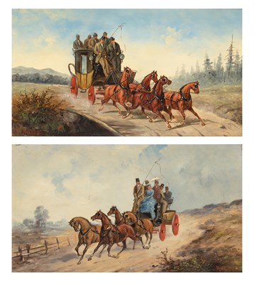 Lot 102 - Robert Stone British, 1820-1870 Coaching...