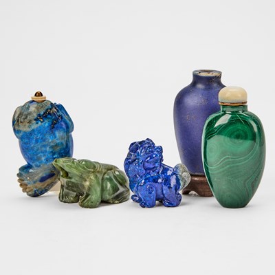 Lot 11 - A Group of Five Chinese Snuff Bottles