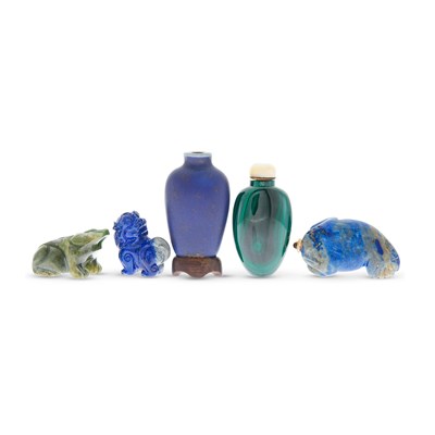 Lot 11 - A Group of Five Chinese Snuff Bottles