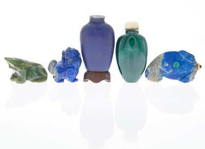 Lot 11 - A Group of Five Chinese Snuff Bottles